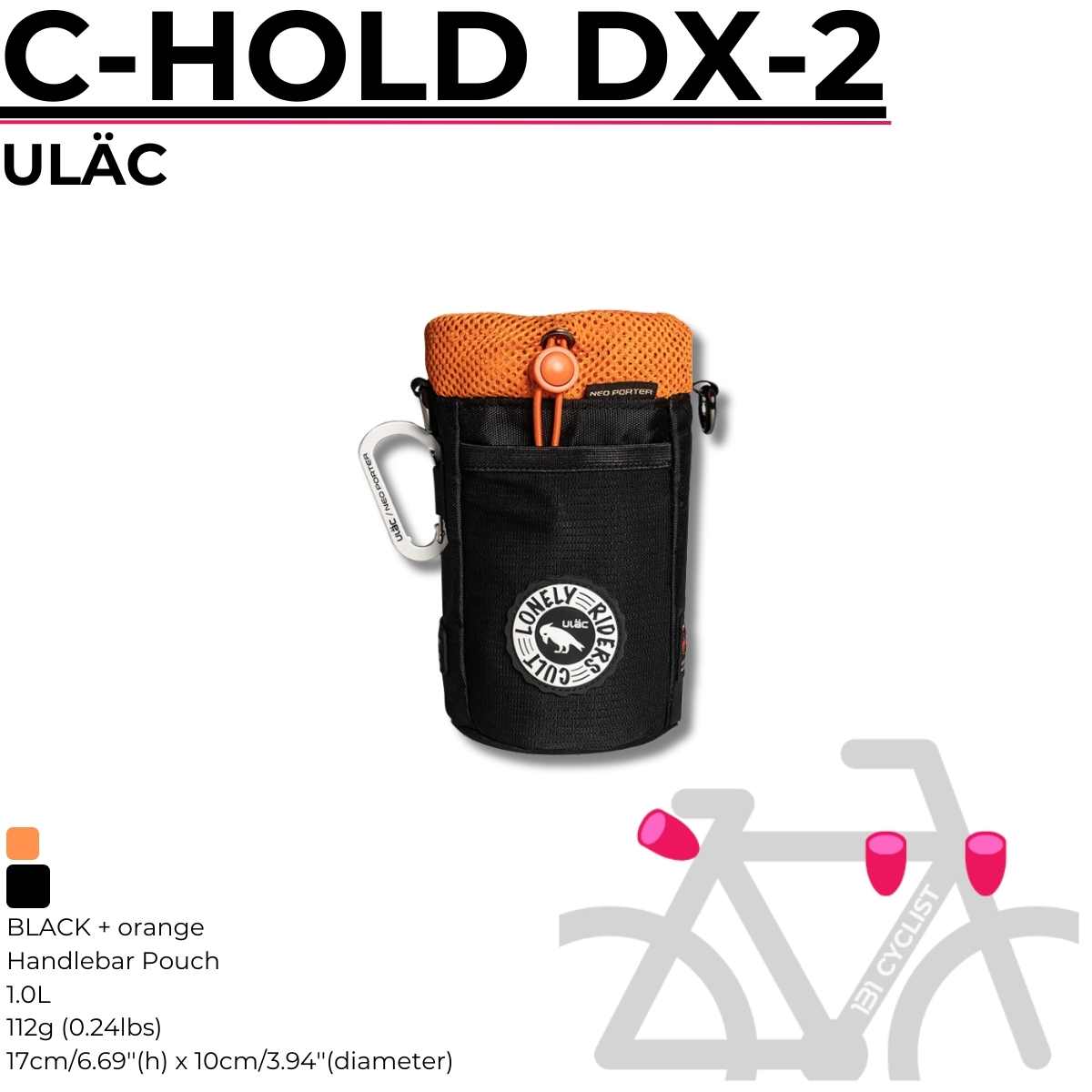 ULÄC / Bike Stem Pouch Insulated / C-HOLD DX-2 1.0L