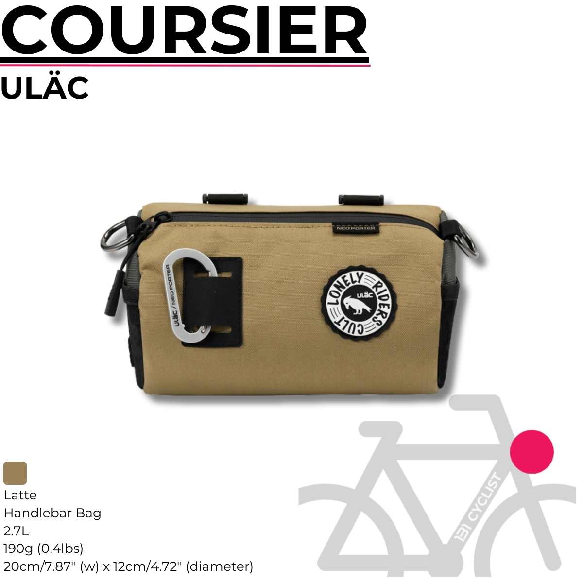 ULÄC / Handlebar Bag / COURSIER 2.7L