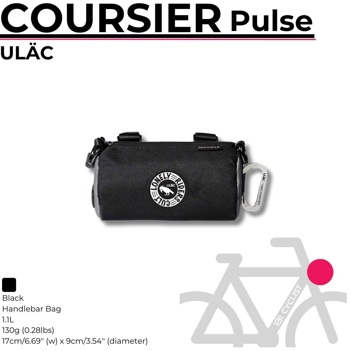 ULÄC / Handlebar Bag / COURSIER 1.1L