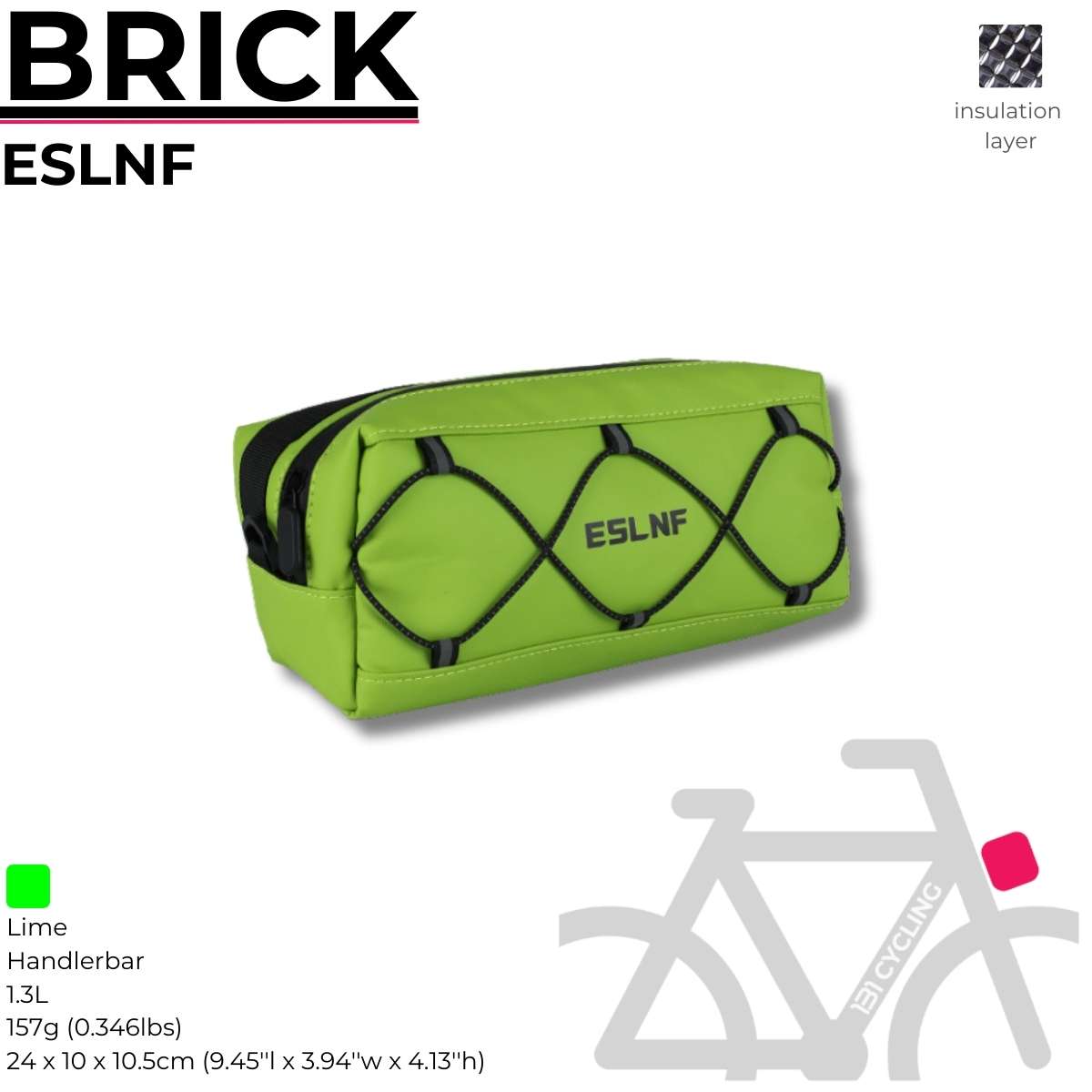 ESLNF / Handlerbar Bag / BRICK