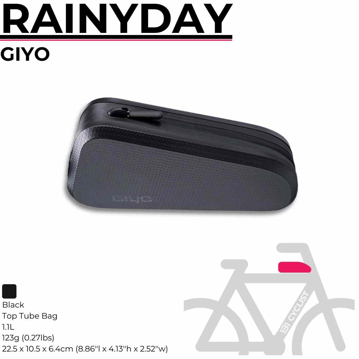 GIYO / Top Tube Bag / RAINYDAY 1.1L