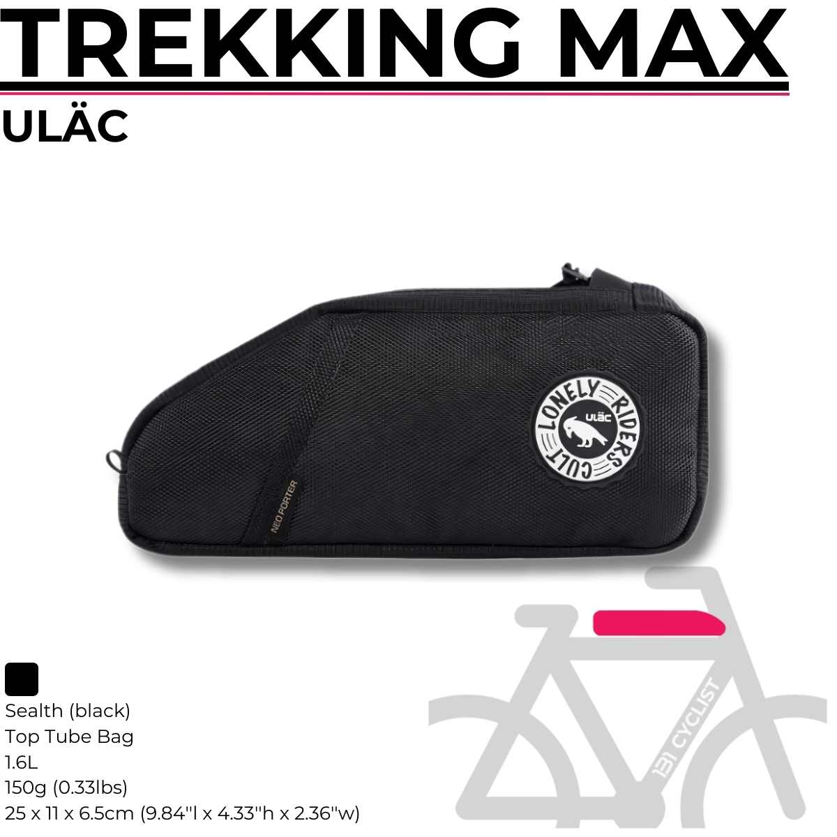 ULÄC / Top Tube Bag / TREKKING MAX 1.6L