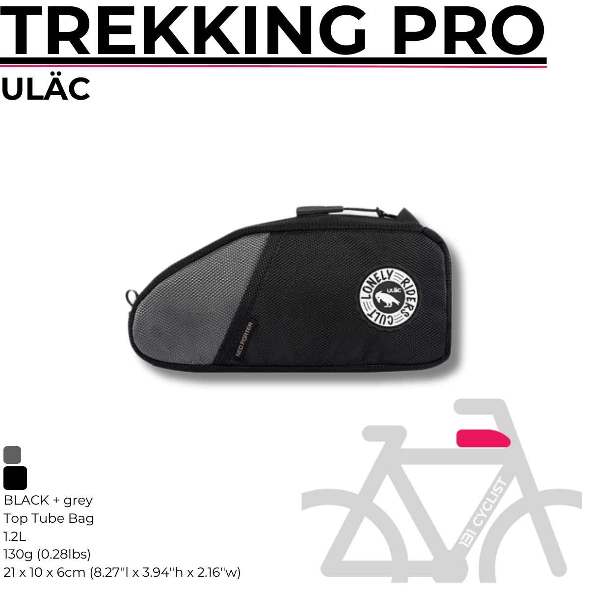 ULÄC / Top Tube Bag / TREKKING PRO 1.2L